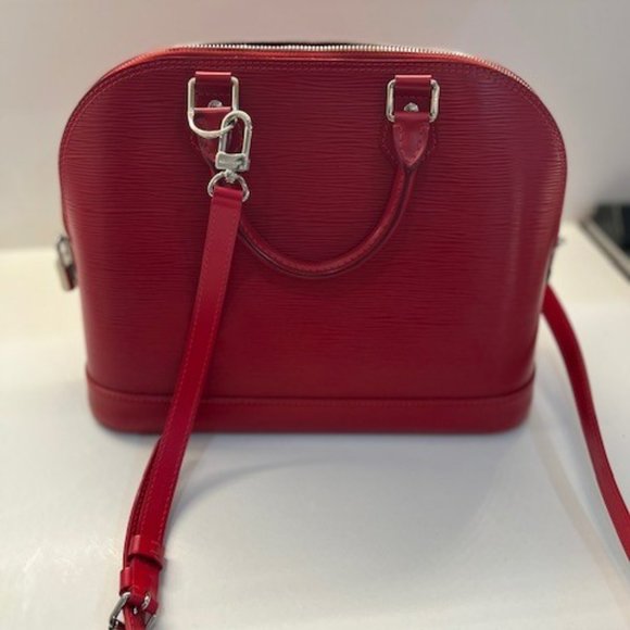 Louis Vuitton Handbags - Louis Vuitton ALMA PM Epi Leather in Red - Top Handle Crossbody Shoulder Bag